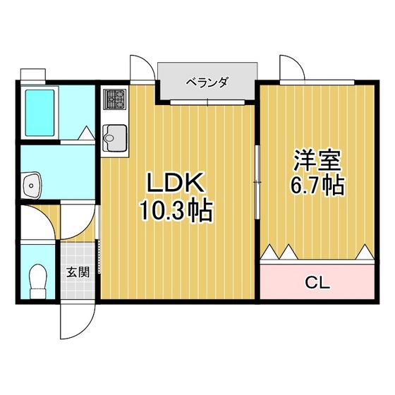 クレールＭの間取り