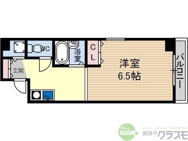 【茨木市駅前のマンションの間取り】