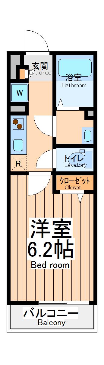 【川崎市川崎区大島のマンションの間取り】