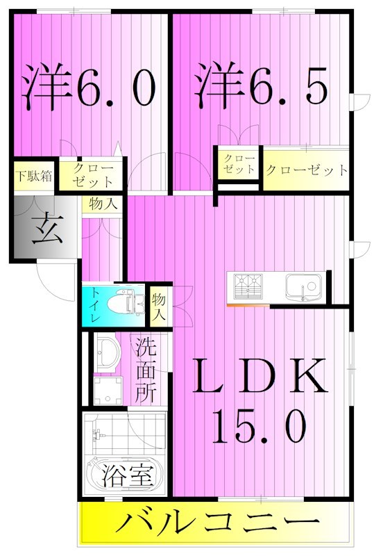 フェリスコートの間取り