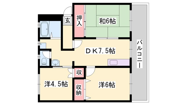 アルテハイム姫路の間取り