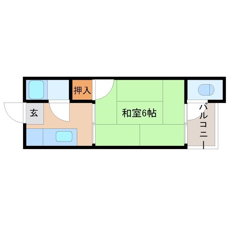 草津市平井のアパートの間取り