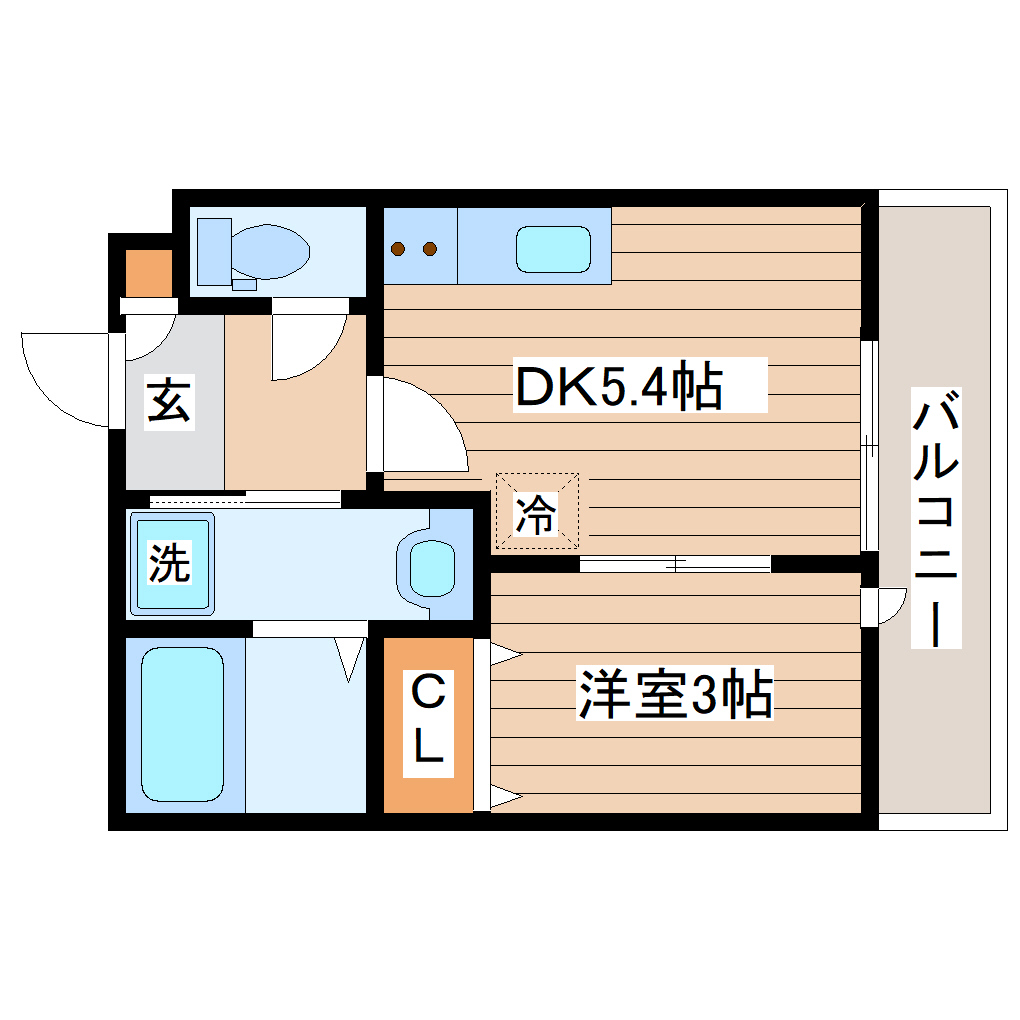 ロワン泉崎の間取り