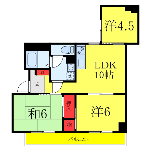 サニーヒルズおいせ坂の間取り