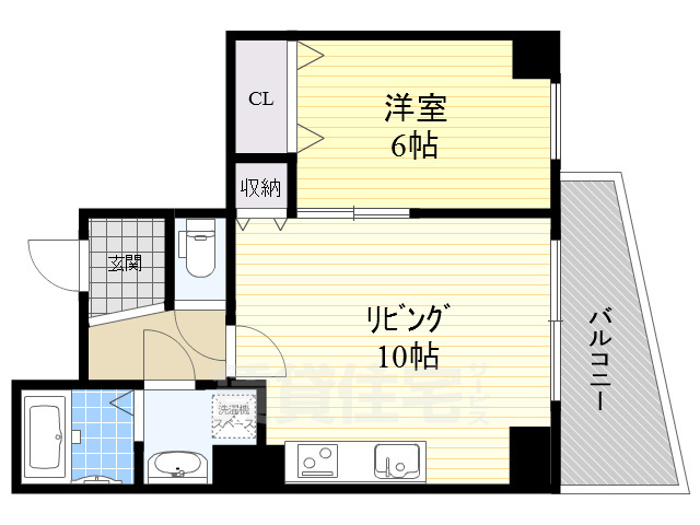 名古屋市中川区山王のマンションの間取り