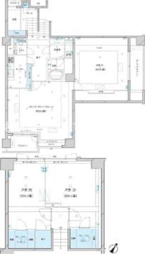 渋谷区代々木のマンションの間取り