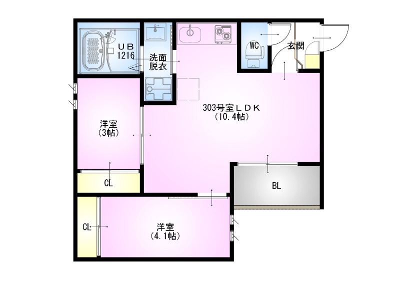 埼玉県さいたま市北区大成町４（アパート）の賃貸物件の間取り