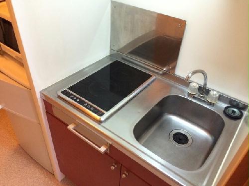 キッチン　火を使わない電気コンロになります。