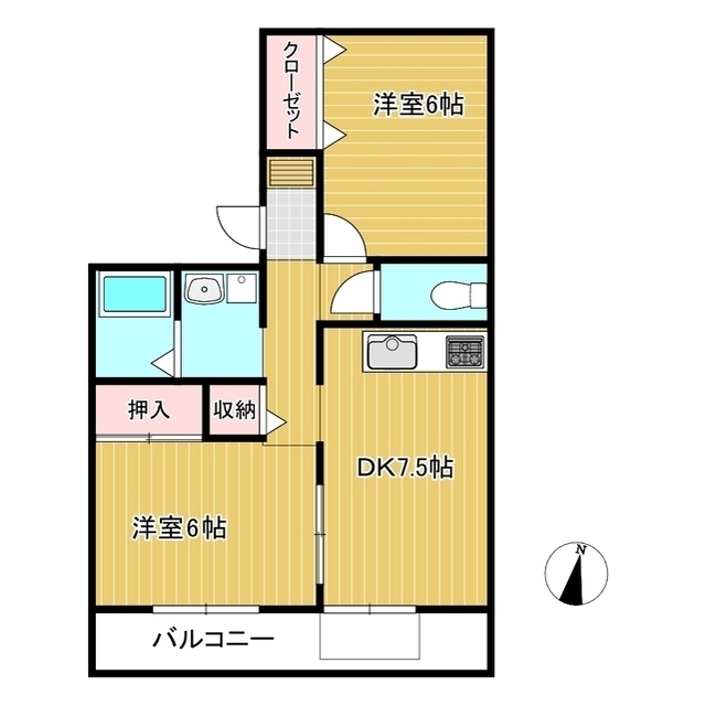 コスモハイツの間取り