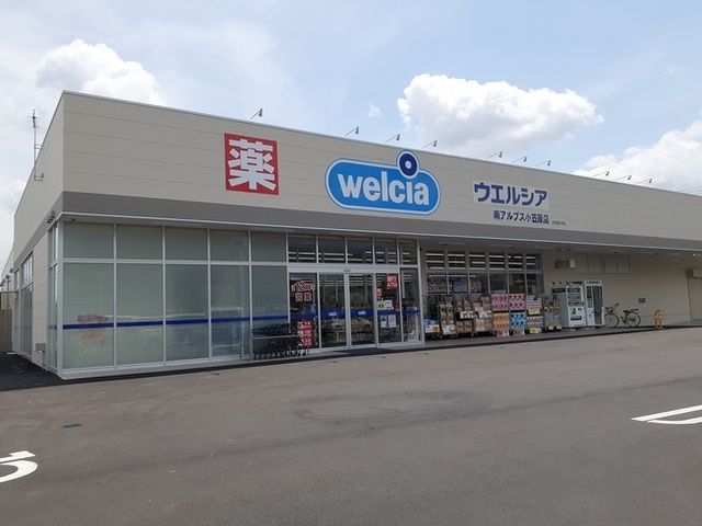 ドラックストア　ウエルシア南アルプス小笠原店（ドラッグストア）まで600m