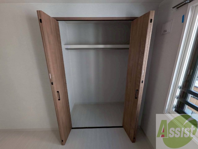 収納　洋室にはクローゼットがあるのですっきり片付きそうです。