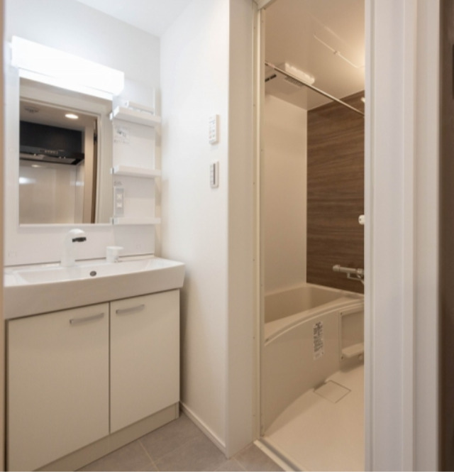 洗面設備　同メーカー施工例