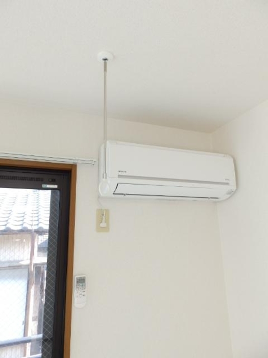 その他設備　エアコン＆室内物干し