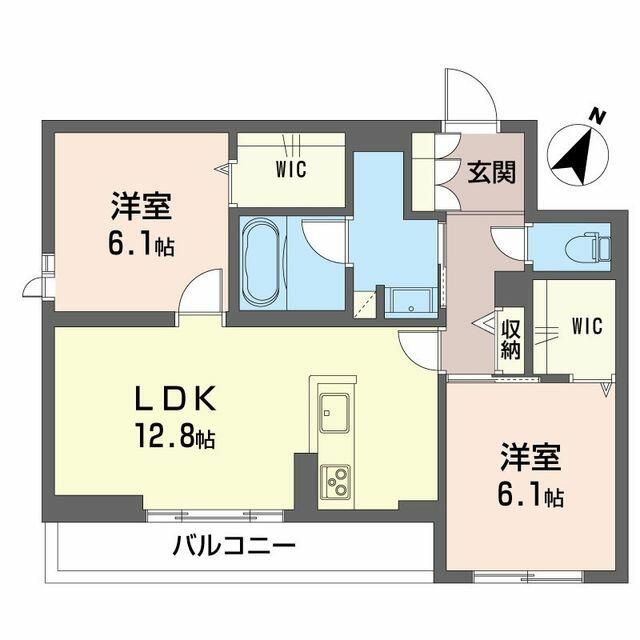 モアナヒルズＩＩの間取り