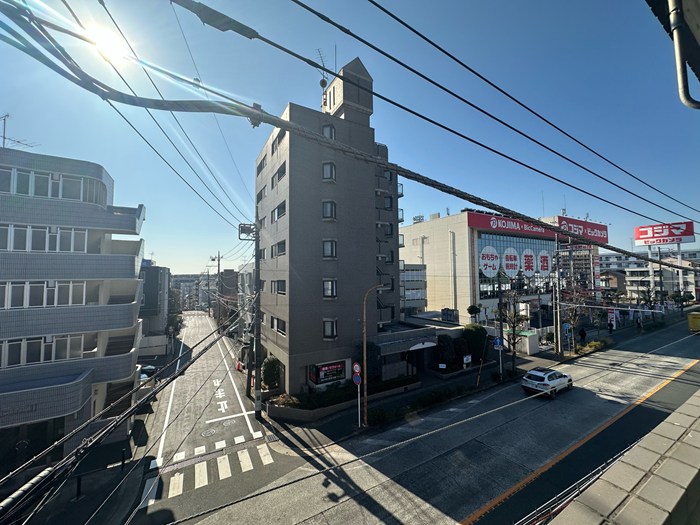 眺望　バルコニーからの眺望です♪4階にあるので人目が気にならないの