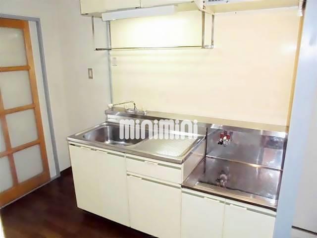 キッチン　２口のガスコンロが設置できます。