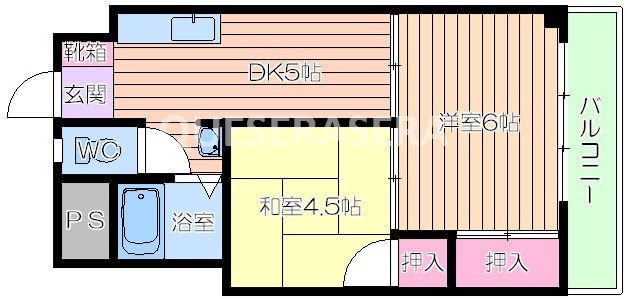 天一ハイツの間取り写真