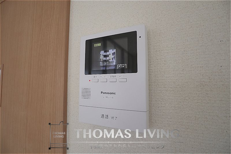 セキュリティ　モニター付きインターフォン。
