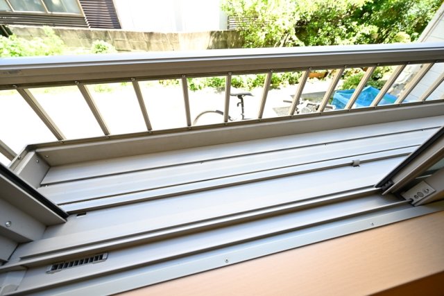 バルコニー　お洗濯にも便利なバルコニー付き