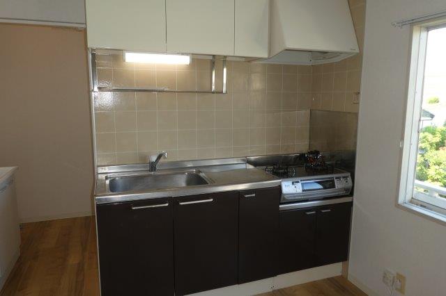 キッチン　2口ガスコンロ付き