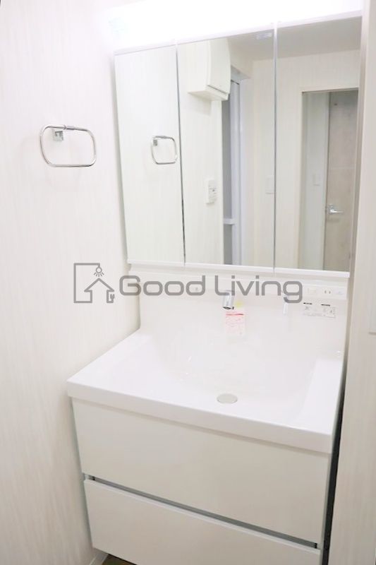 洗面設備　身だしなみもバッチリ