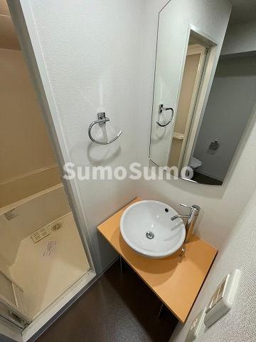 洗面設備　広い洗面スペース