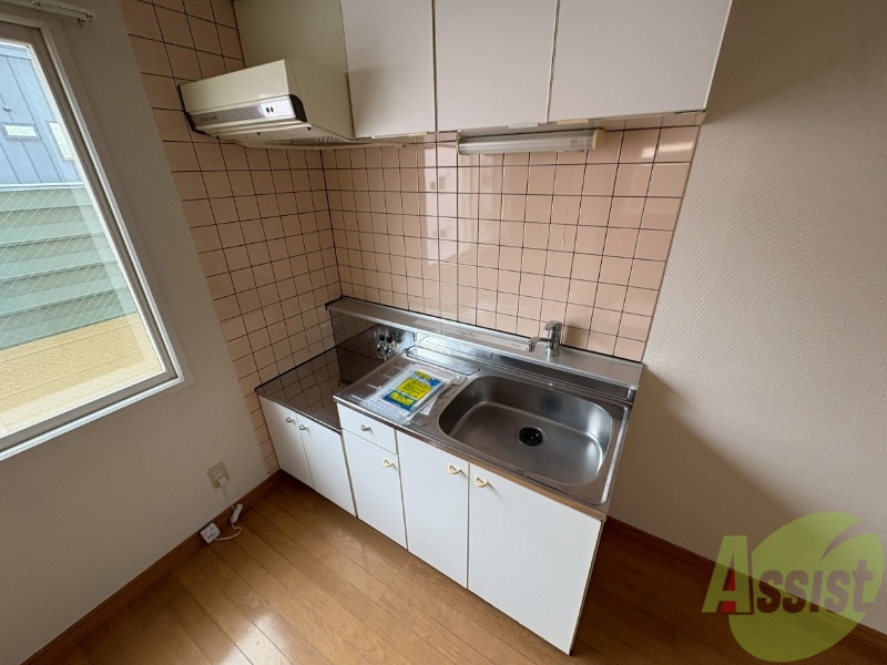 キッチン　清潔感がありお洒落なキッチンになっていました！