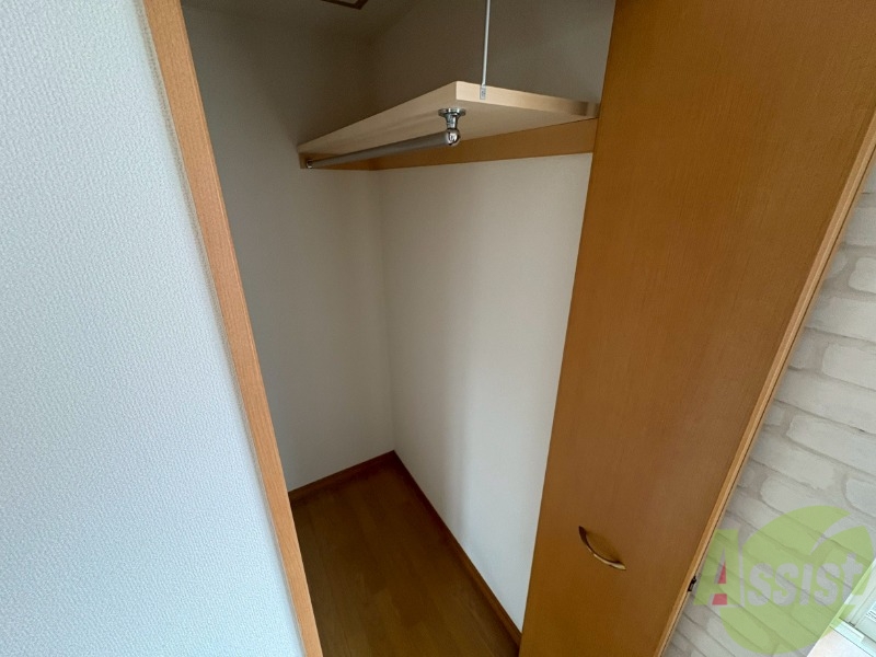 収納　クローゼットがありました。お洋服や荷物はここへ