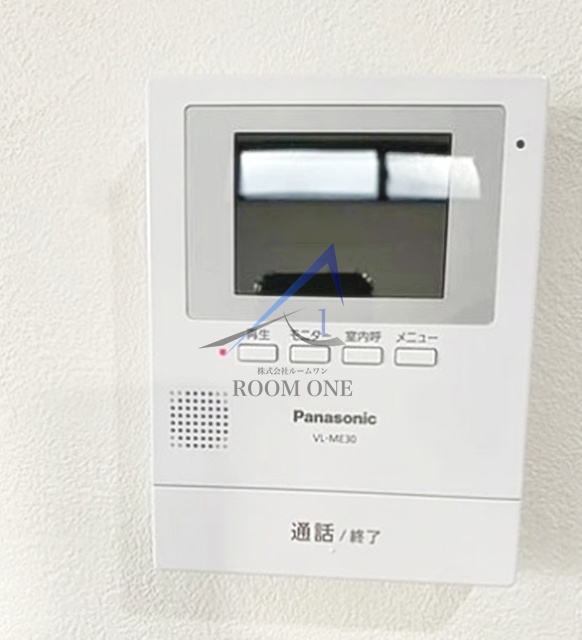 セキュリティ　モニター付きインターホンです。