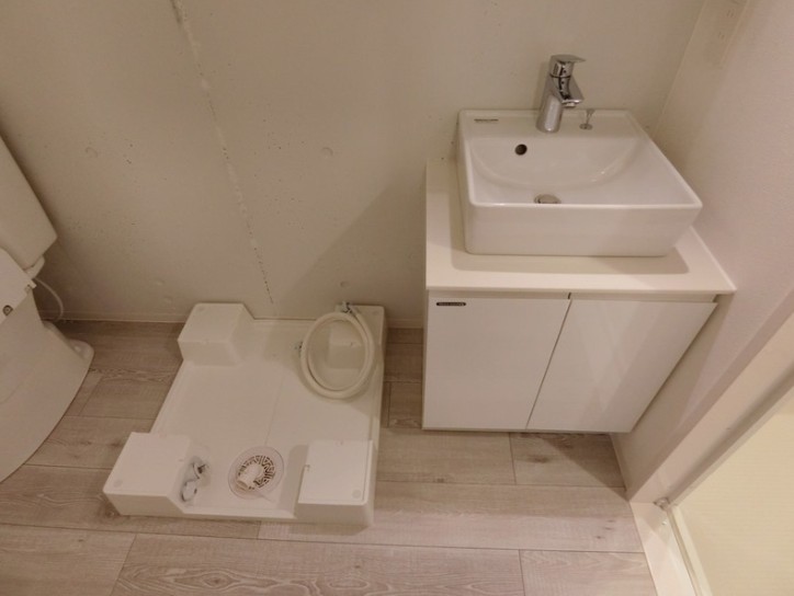 洗面設備　広い洗面スペース