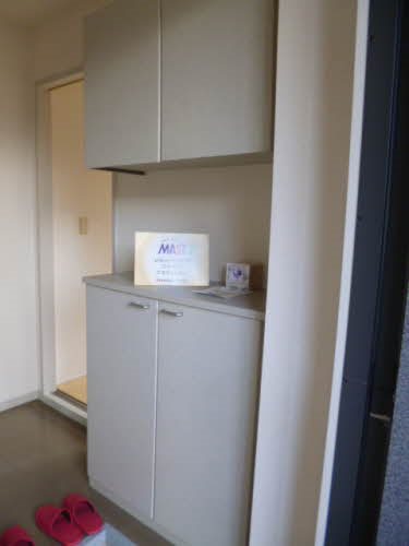 玄関　収納もたっぷり。