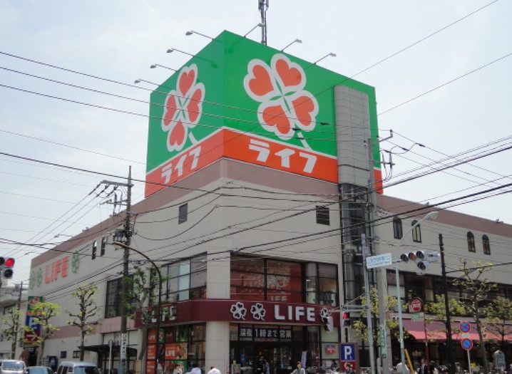 スーパー　ライフ 深川猿江店（スーパー）まで449m