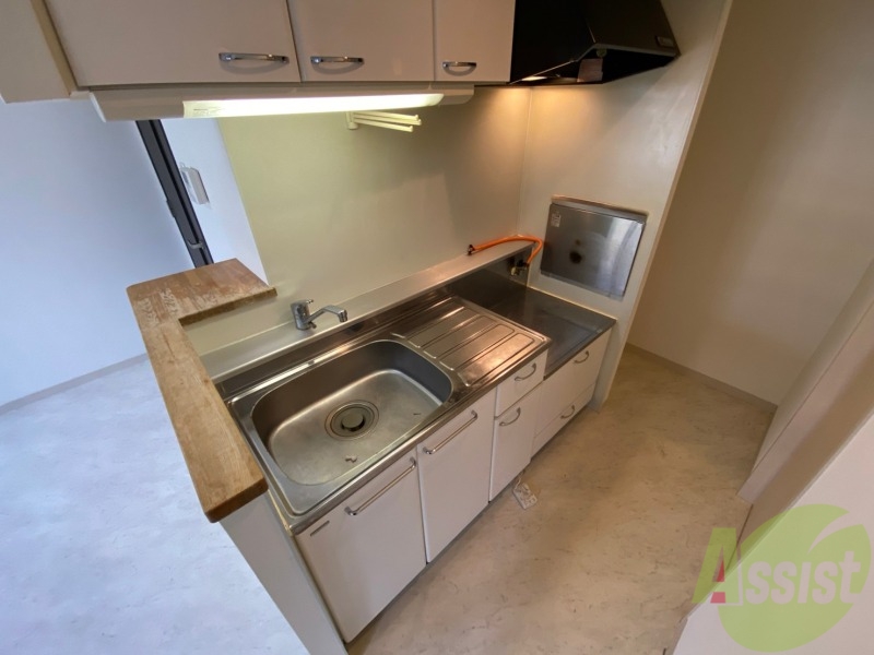 キッチン　清潔感がありお洒落なキッチンになっていました！