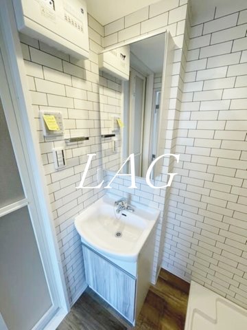 洗面設備　洗面台です。