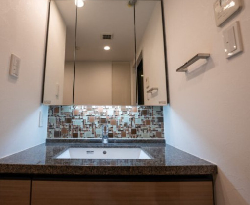 洗面設備　※別部屋の参考写真です。