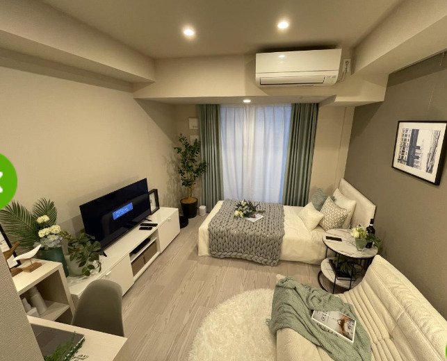 居室・リビング　モデルルーム：家具や小物は付いておりません