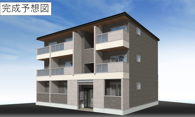 建物外観　完成予定イメージパース図