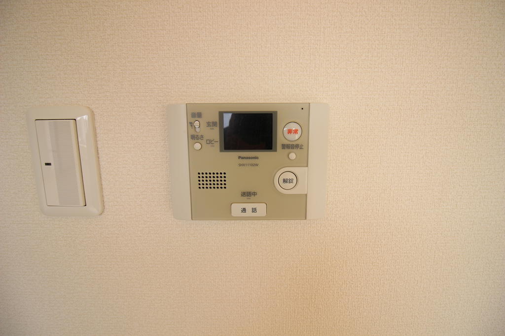 セキュリティ　TVモニターホンを撮影