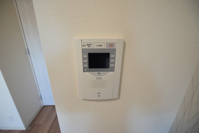 セキュリティ　モニター付きで訪問者の顔がわかると安心ですね。
