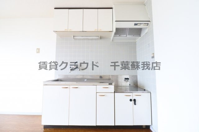 キッチン　ガスコンロ2口設置可能です！