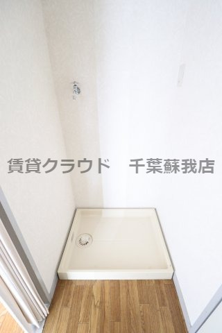 洗面設備　室内洗濯機置き場