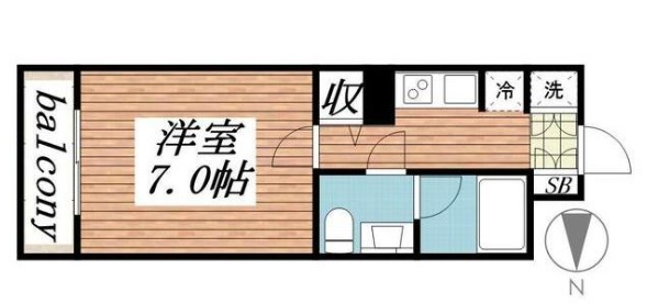 スパシエカステール横浜吉野町の間取り写真