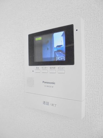 セキュリティ　モニター付きインターホンです