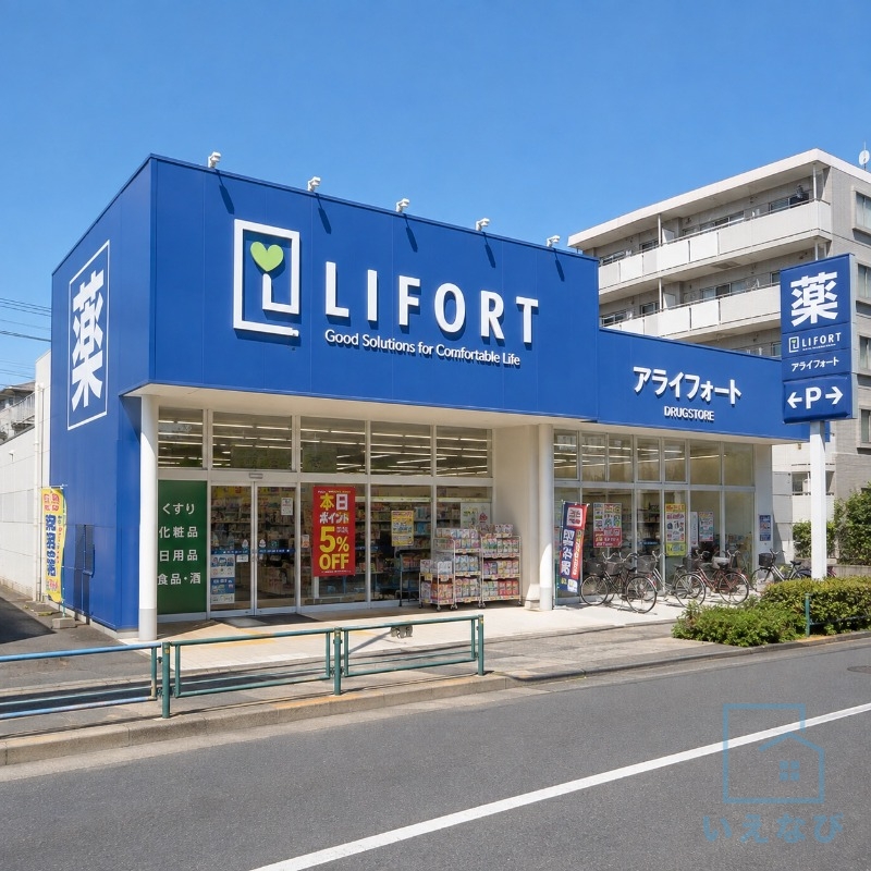 ドラックストア　ドラッグストアライフォート平野流町店（ドラッグストア）まで279m
