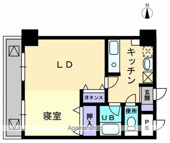 ＪＲ高徳線 高松駅 徒歩5分 10階建 築27年の間取り写真