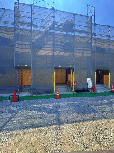 エントランス　建築中