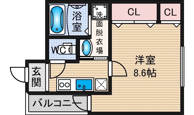 フジパレス千林大宮の間取り写真