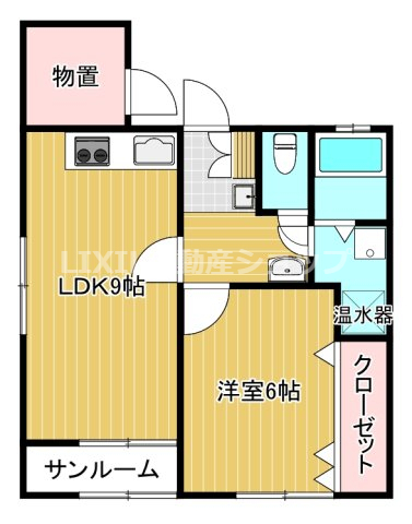 コーポおたてCの間取り写真