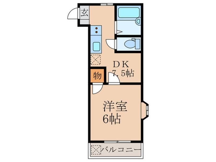 ラフォーレハイムの間取り写真