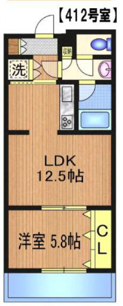 ＪＲ中央線 信濃町駅 徒歩8分 8階建 築19年の間取り写真